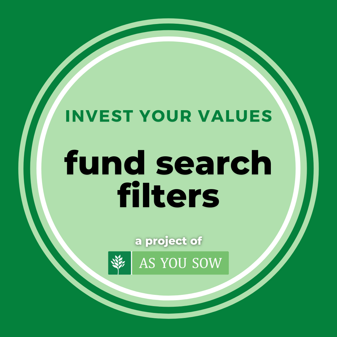 Fund search filters
